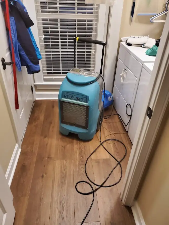 Commercial dehumidifier deployed for Flood Damage Cleanup in Lower Saucon